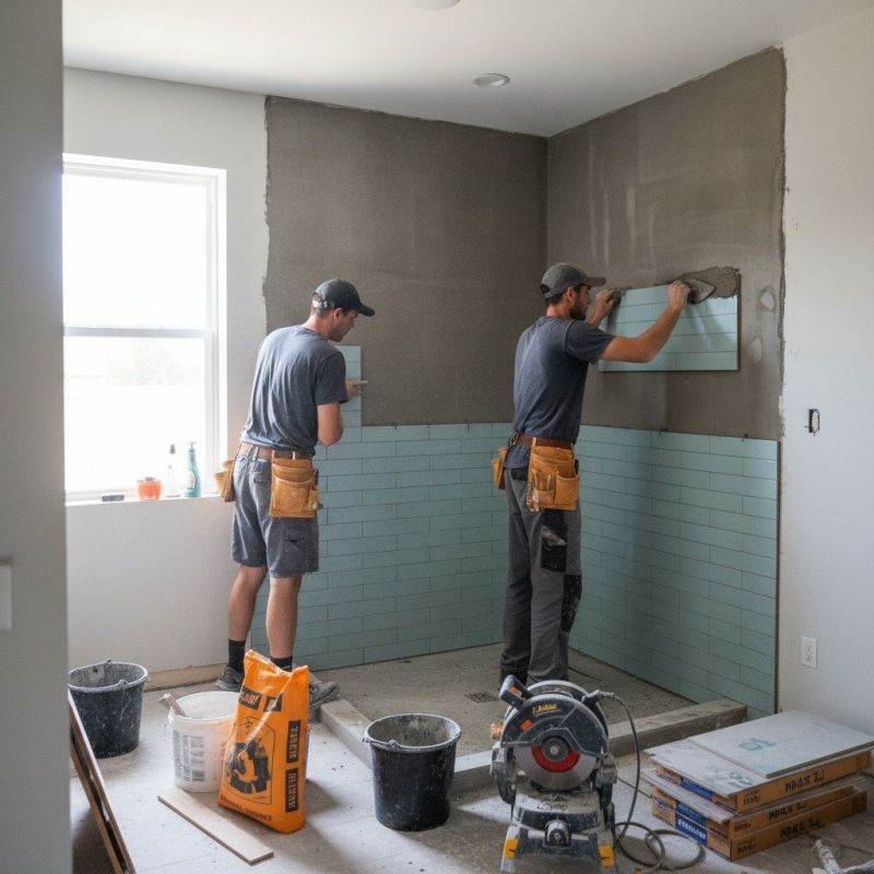 Tile Shower Pan Installation in Alpharetta, GA